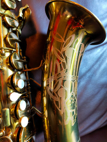 Saxophone conn naked - conn, lady