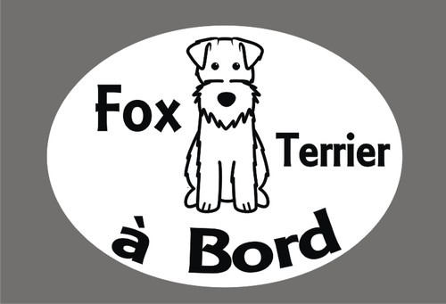Sticker fox terrier à - -,