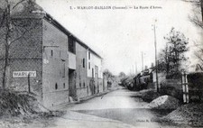 CPA 80 WARLOY BAILLON LA ROUTE D'ARRAS