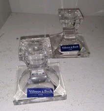 Paire de bougeoirs cristal