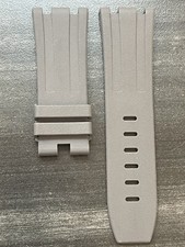AUDEMARS PIGUET 28/24MM OEM GRIS ROYAL OAK OFFSHORE BRACELET EN CAOUTCHOUC