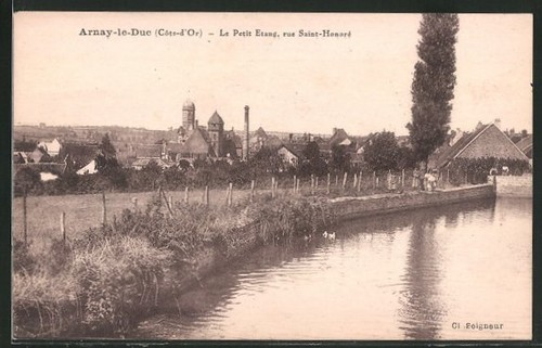 Cpa arnay duc le - arnay-le-duc,,