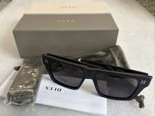 DEMO DITA VENZYN Sunglasses DTS720-A-03 Matte Black/silver Frame Gray Lens 56-16