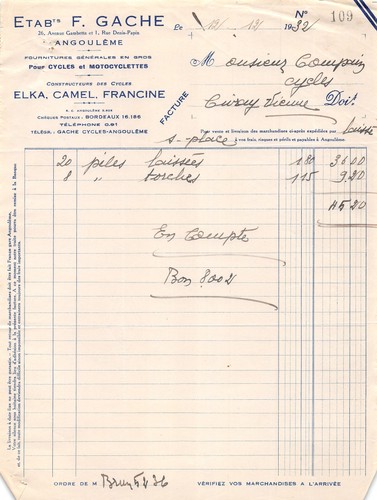 1932 fournitures generales - fournitures, en