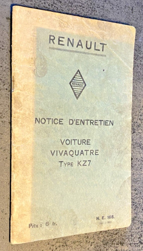 Notice entretien renault - notice,