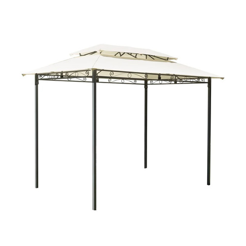 Gazebo fer 3x2 pour jardin - gazebo,