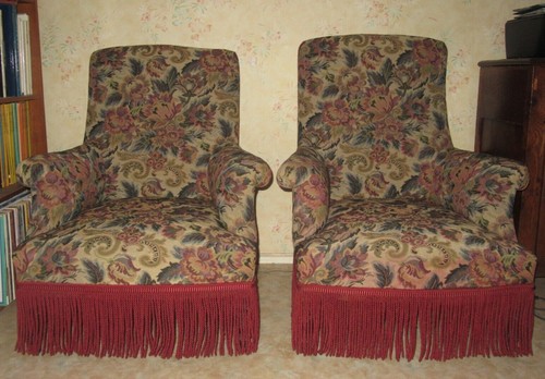 Paire fauteuils anglais - de,
