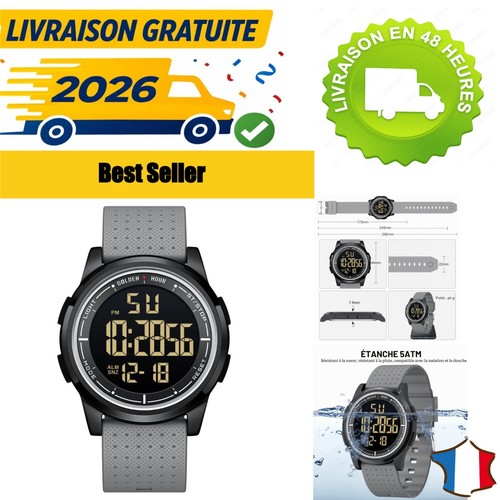Montre digitale golden - digitale,