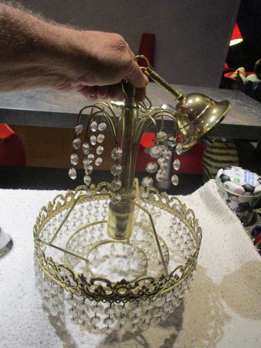 Epave ancien lustre métal - epave,