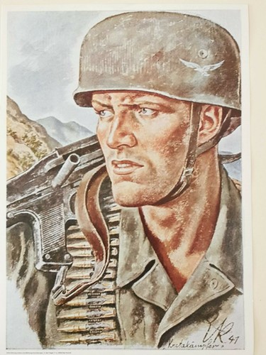Affiche kunstdruck wehrmacht - affiche,