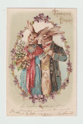 Lapins humanisés joyeuses - lapins, .