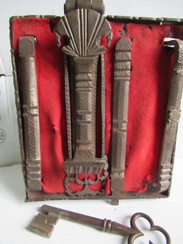 Ancien serrure moraillon et - serrure, à