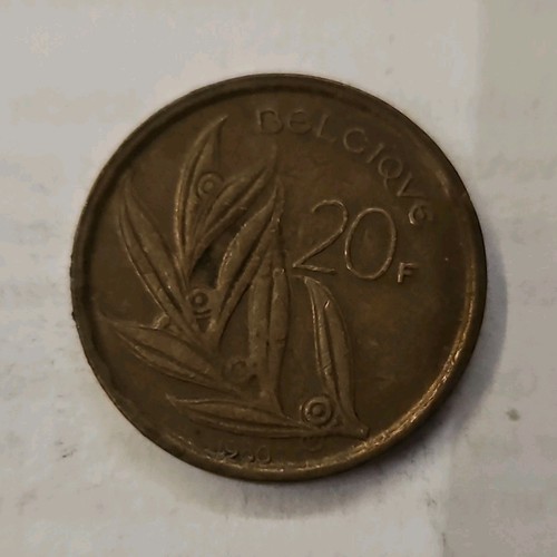 Belgique pièce franc - belgique, 20
