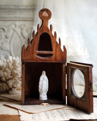 Antique french niche primitive - antique,