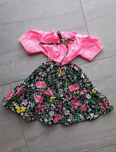 Robe rose fleurs pour - robe, à