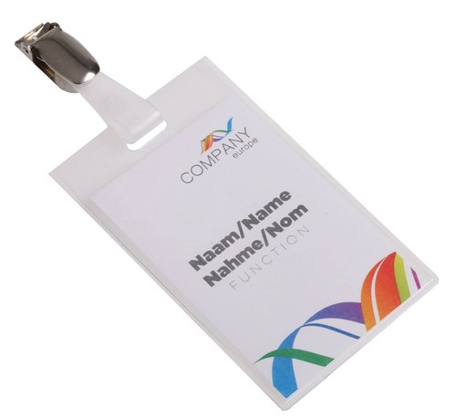 Porte badges avec - porte-badges, pince