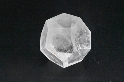 Dodécaèdre cristal roche - dodécaèdre, de
