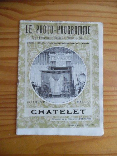 Photo programme chatelet - photo,