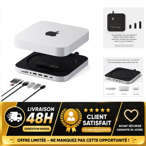 Satechi hub usb - usb-c, support