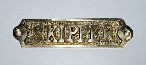 Solid brass door sign - solid,