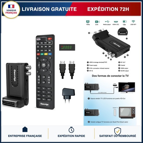 Décodeur tnt dvb - hd, h.265