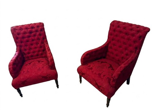 Paire fauteuils chaises - de,