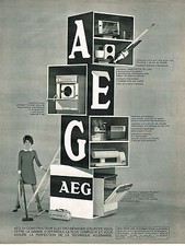 1968 ADVERTISEMENT AEG dishwasher electric wash laundry 1