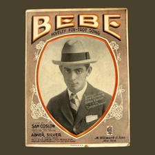 Bebe Vintage Sheet Music 1923 Fox Trot Song Eddie Cantor Cover Mittmark NY