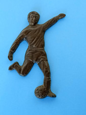 OLD WALL DECORATION (?)  FOOTBALLER CAST IRON~ VINTAGE WALL DECO ( ?)