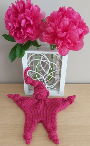 Doudou lutin rose réalisé - rose,,