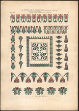 1900 Lithographie Frises