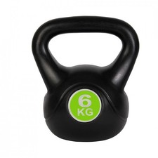 Kettlebell fitness 6kg en pvc 186953 avec sable et poignée anti-rayures
