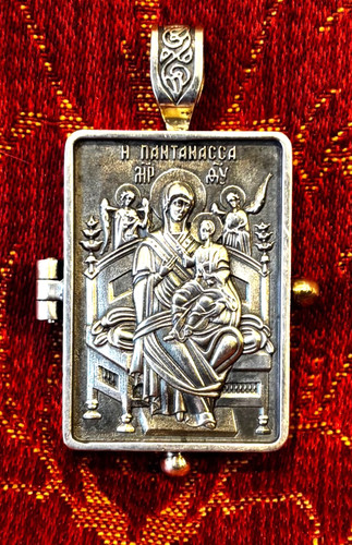 Reliquaire pendentif orthodoxe