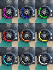 Fond de jantes moto 17 pouces – Kit autocollants décoratifs –Supermotard - trail