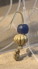 Antique Authentic Roman Pendant Earring 18K Gold I-IIScentury AD