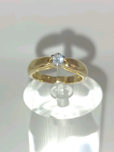 Bague solitaire diamant - 54,