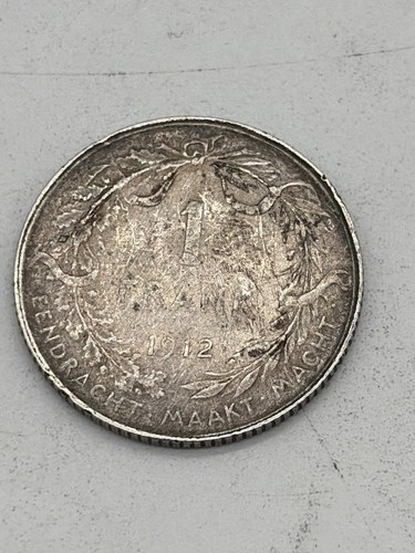 Pièce franc 1912 belgique - 1,