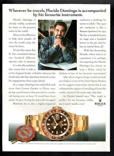 Rolex publicité 1993 horloge - publicité,