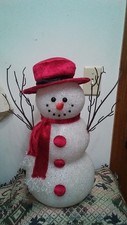 BEADED LIGHTED SNOWMAN 17