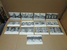 Set of 13 Antique Postcards Stereoscopic Views Various Sites