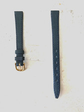  BRACELET MONTRE CUIR  10 MM BLEU FONCEE