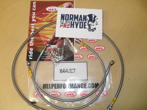 Stainless brake hose kit twin - stainless,