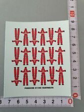 ANTIQUE/OLD DECALS 1/43 5 PTS PORSCHE 911 SC SAFETY HARNESSES - CARPENA DCC20