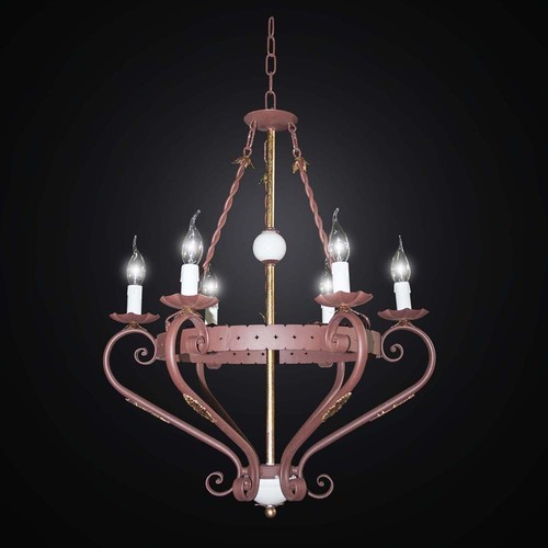 Lustre rustique fer - lustre,