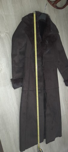 Manteau long femme - marron, en