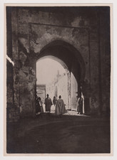 17.5x12.5 - MOROCCO Photo Flanders c.1928 - FEZ - Gateway to the Sultan's Palace