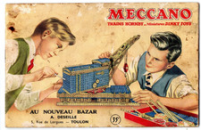 MECCANO - CATALOGUE D'EPOQUE DE PIECES - PUB DINK ET HORNBY - MAGASIN DE TOULON