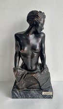 Vintage sculpture bronze buste