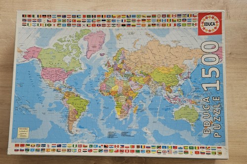 Puzzle 1500 pièces carte - 1500,