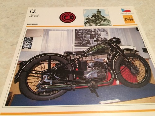 Carte moto 125 - cm3, 1948